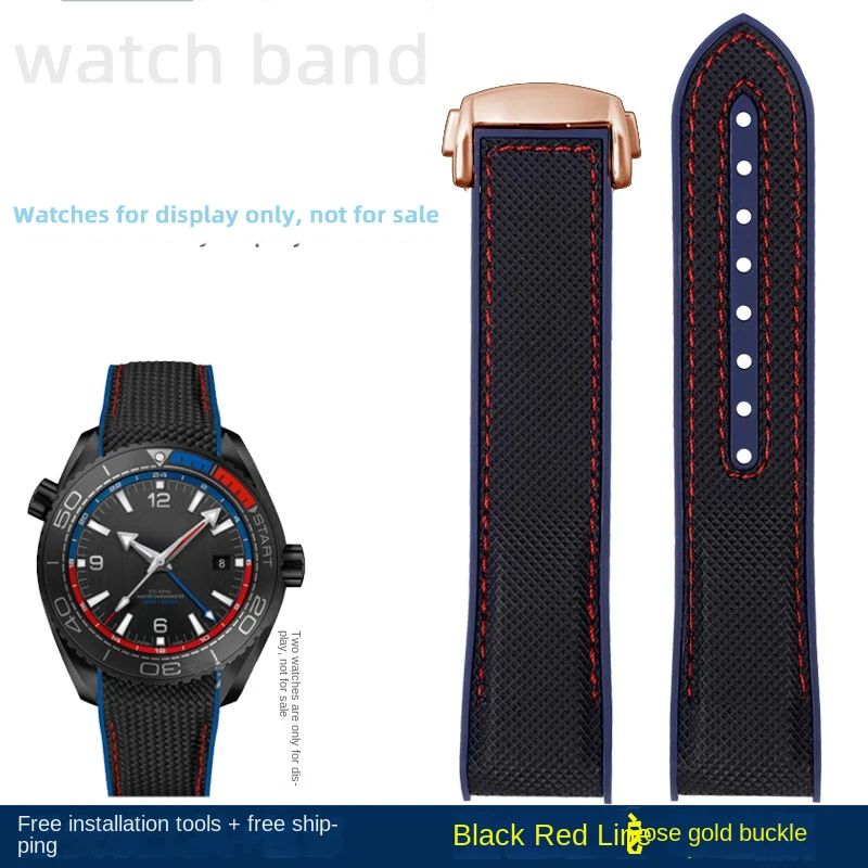 Premium Nylon Waterproof Strap in Orange - 20mm, 21mm, 22mm Sizes