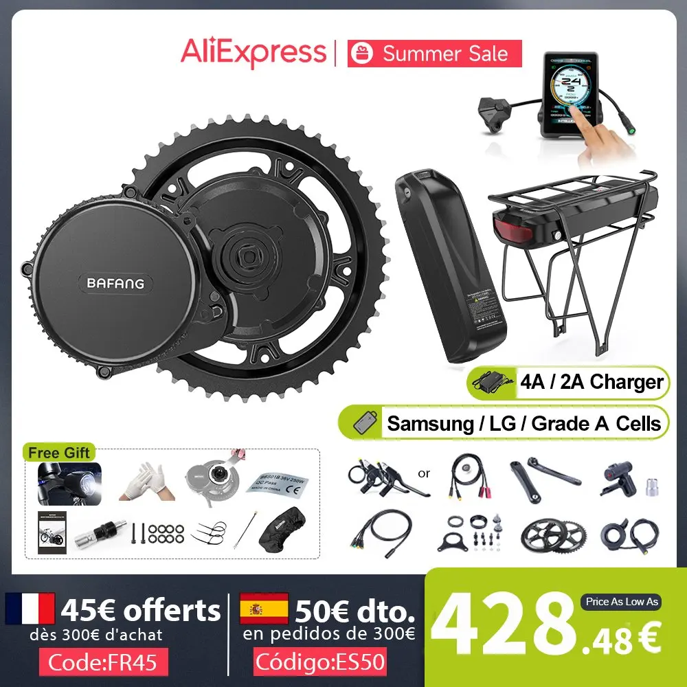 Kit Moteur Central BAFANG BBS02B 36V Pour Vélo électrique – Conversion Mid Drive