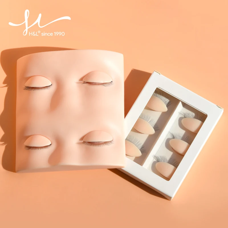 

Lash Romance Eyelashes Extensions Silicone Gel High Quality Replaceable Eyes Mannequin Head Makeup Tools