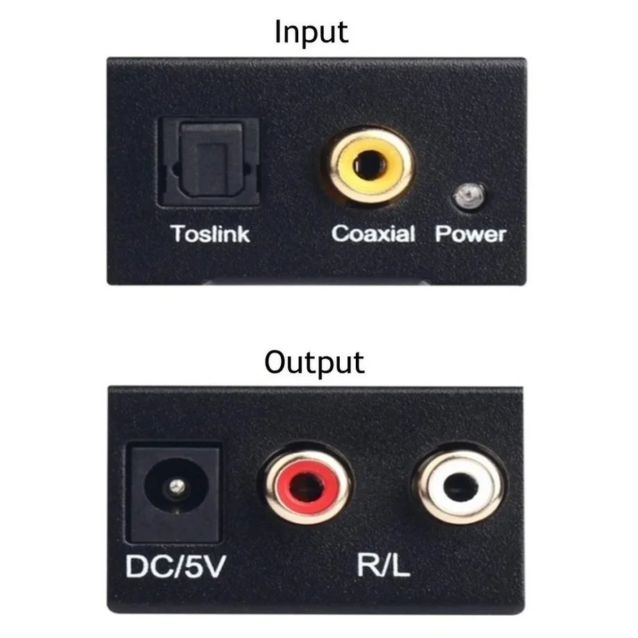 Grwibeou Bluetooth Digital to Analog Audio Converter Adapter Amplifier Decoder Optical Fiber Coaxial Signal to Analog DAC Spdif audio converter adapter audio converter amplifier audio decoder audio converter audio adapter