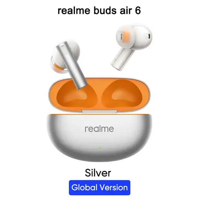 thumbnail image 1 of Versión global Realme Buds Air 6 Auriculares inalámbricos verdaderos con cancelación de ruido de 50 dB Bluetooth 5.3 Auriculares TWS Batería de 40 horas de duración, 1 of 5
