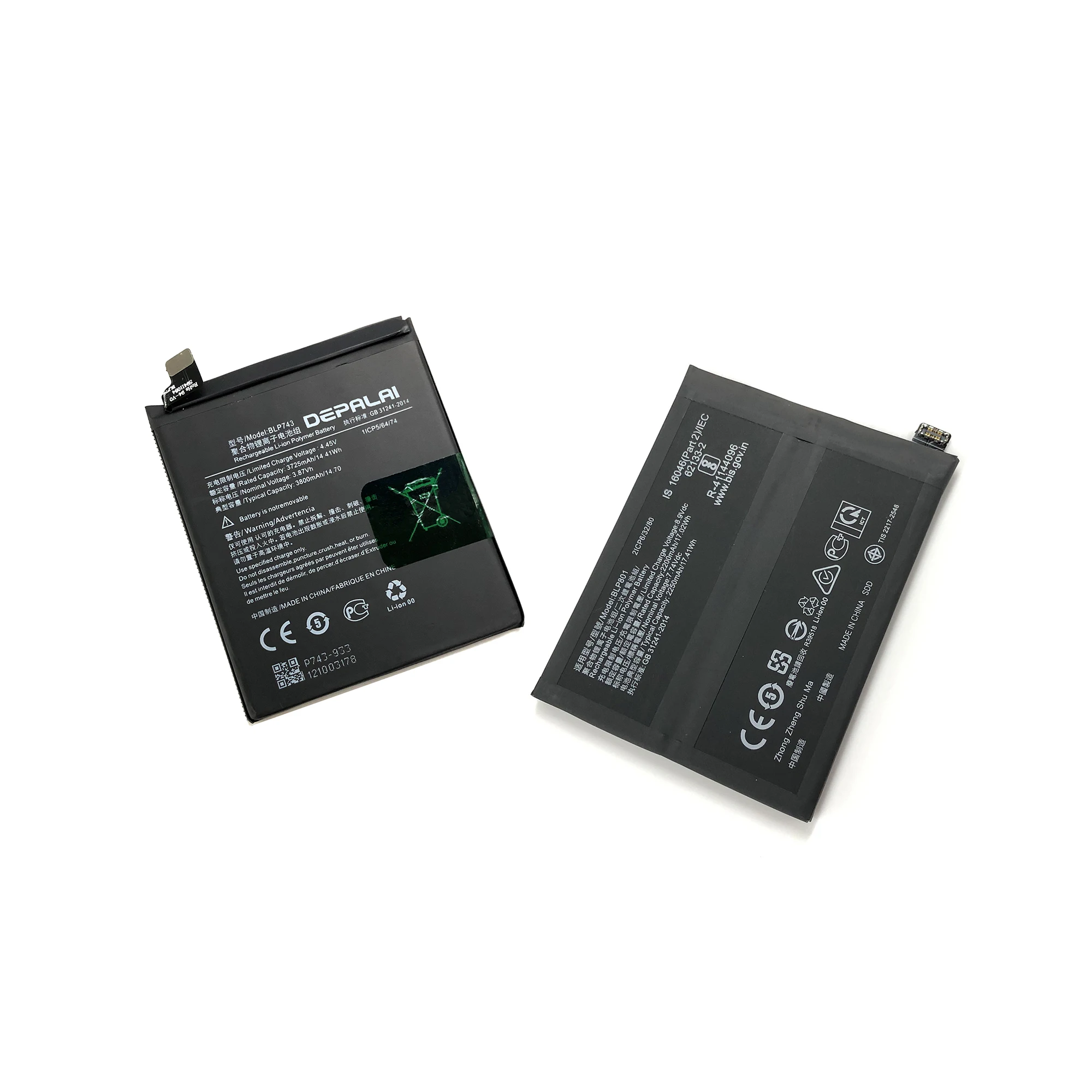 Аккумулятор для OnePlus 7Pro 7T 7tpro OnePlus8 8Pro OnePlus8T 9R аккумулятор BLP699 BLP743 BLP745 BLP759 BLP761 BLP801 батареи для телефона
