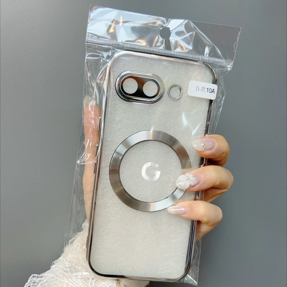 Clear Electroplating Shockproof Wireless Charging Phone Case - Durable Protective Cover