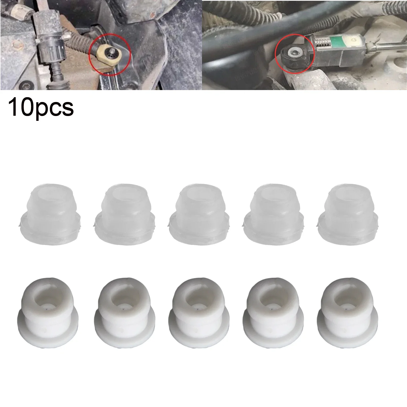 10pcs Shifter Cable Bushing AT Gear End Connector Fix Sleeve For Ford For F150-Explorer -19 Escape 2008-19