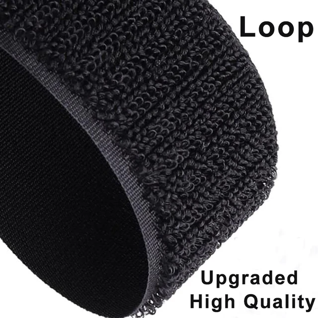 1M Sew on Hook and Loop Tape Upgrade Non-Adhesive Fastener Nylon