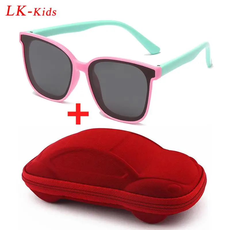 2022 Kids Polarized Sunglasses Silicone Flexible Safety Children Sun