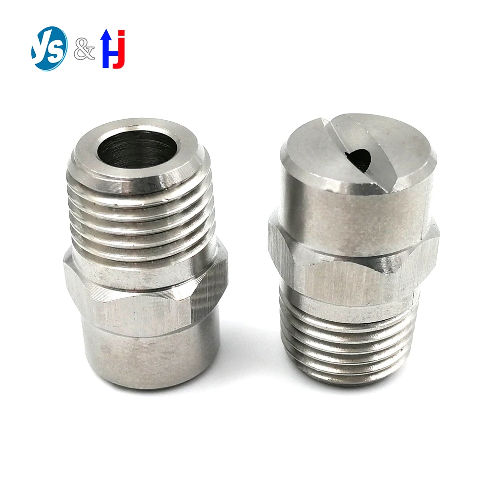 

HVV HU CC Male Thread Spray Flat Fan Nozzle Washer Accessories, SS304 Stainless Steel, Durable Uniform Spray Pattern, 1/4 " 1/8"