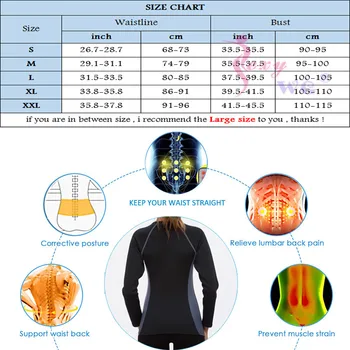 SEXYWG Slimming Body Shaper Fitness Women Neoprene Sauna Jacket Waist Trainer Shapewear Zipper Yoga Shirt Long Sleeve Blouse 6