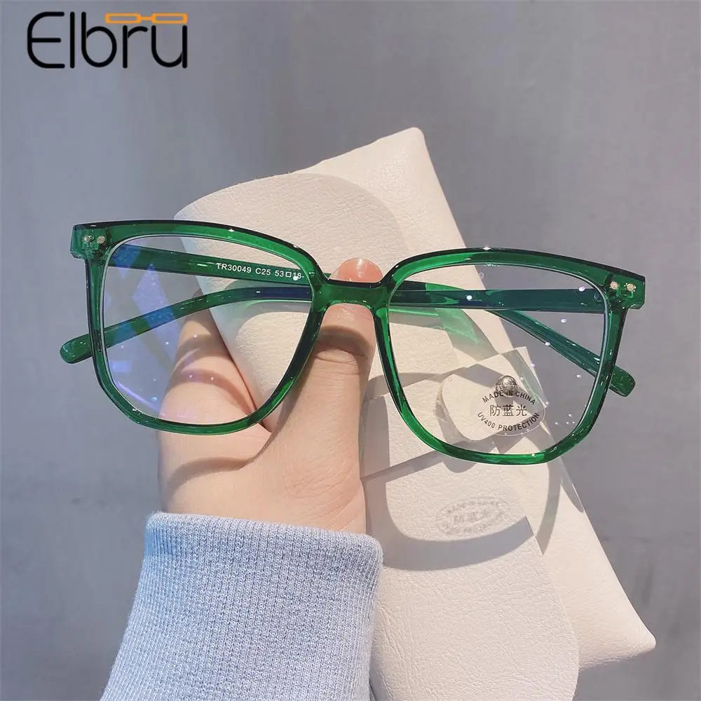 

Elbru Anti Blue Light Myopia Glasses Computer Myopic Optical Eyeglasses Unisex Women Men Ultralight Nearsighted Eyewear 0-1-2-4