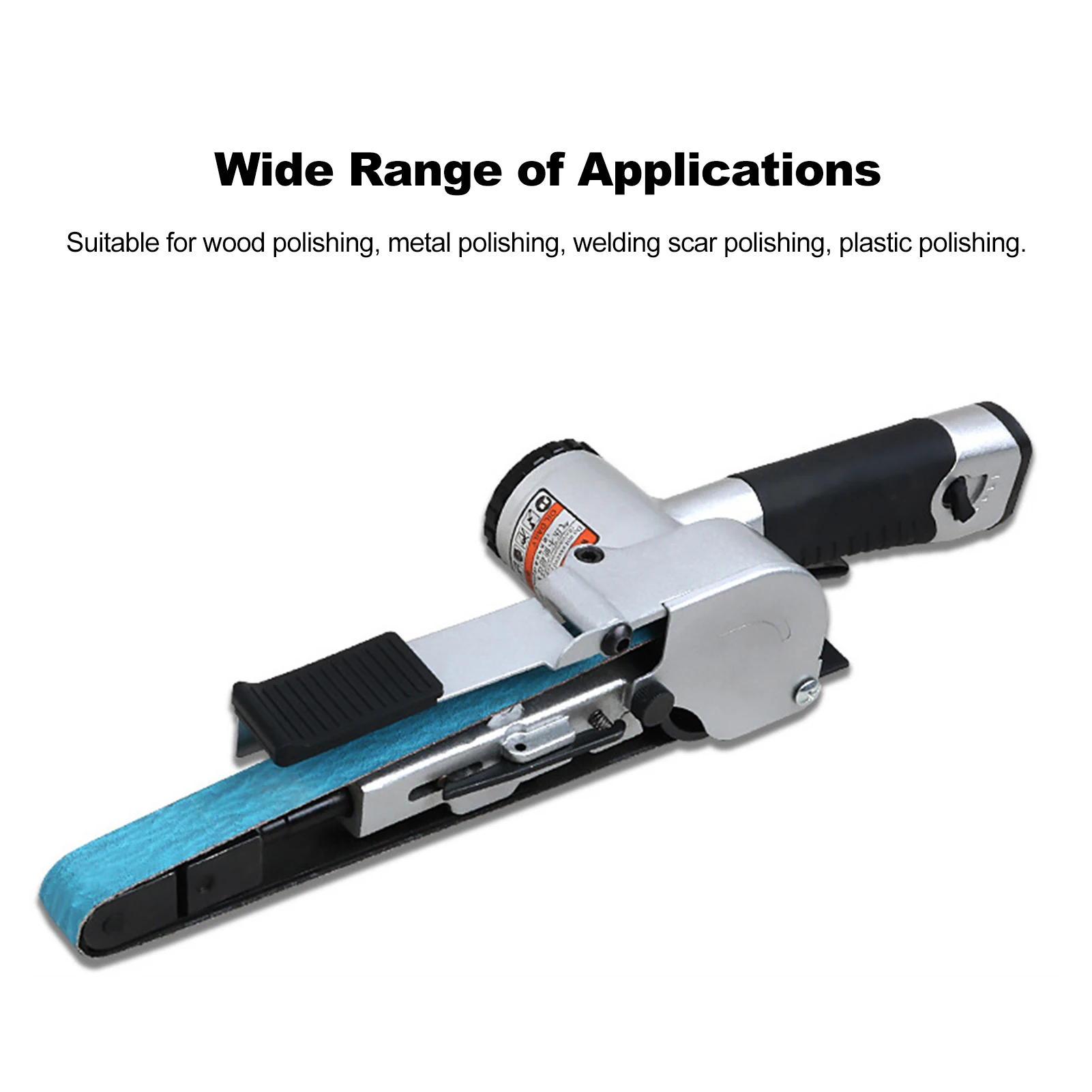 4/5'' x 20.4'' 20mm/10mm Air Belt Sander for Woodworking/Metal Working Handheld All Angle Grinder Belt Grinder with Sanding
