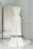 FIDDY898 Strapless Bride Gown Special Mermaid Design Beaded Lace and Chiffon Skirt Sleeveless Lace-up Back QW01975 3