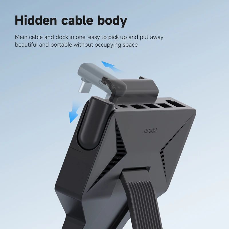 Hagibis Steam Deck Docking Station Suporte do Dock Hub Usb c para Rj45 4k 60hz Compatível com Hdmi Carregamento Rápido Acessórios Base em 1 - Imagem 2