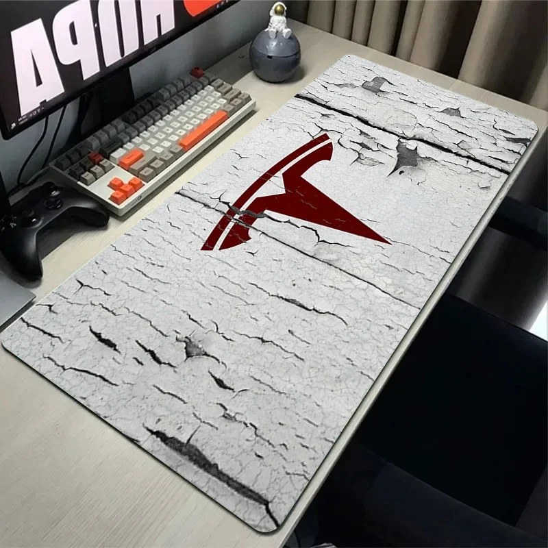 

Mousepad Xxl Mouse Mat Tesla Pc Gamer Accessories Mause Pad Keyboard Gaming Mats Computer and Office Deskpad Deskmat Playmat