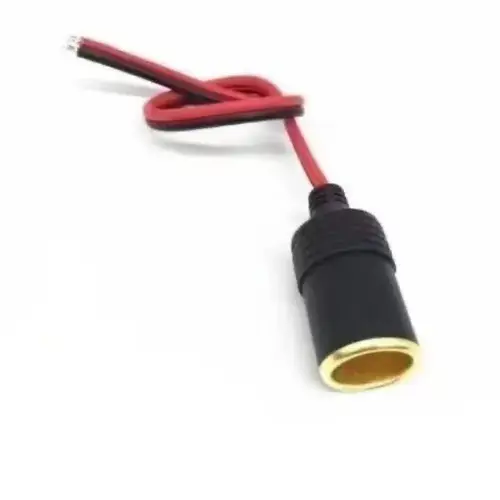 12V 24V car high power pure copper battery with clip cigarette lighter female socket 12V 24V volt 220W car socket plug - Image 4