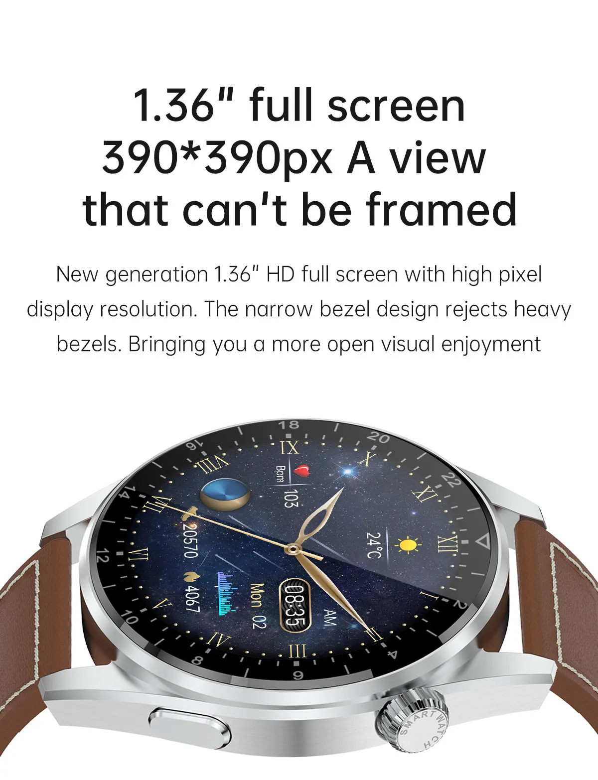 

High Quality HK3Pro 1.36 inch IPS Screen Call Waterproof Business Smart Watch