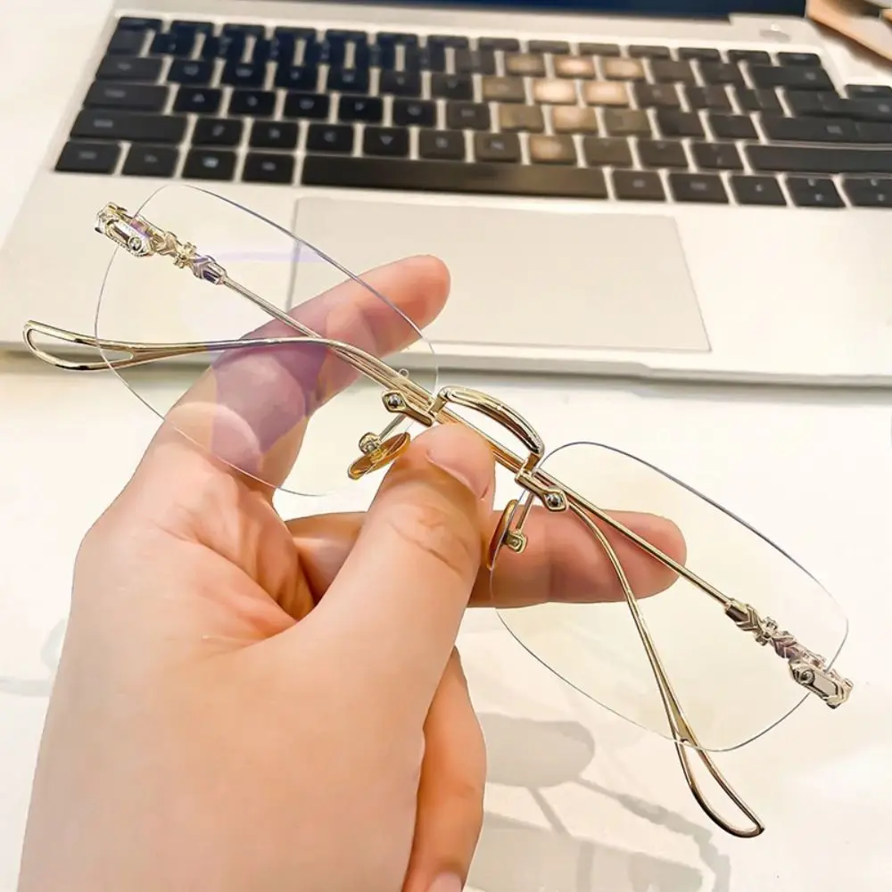 Anti-Blaulicht Brille Augenschutz photo chrome Sonnenbrille Metall übergroße Brille Männer Frauen Blue Ray Blocking Brillen – Detail 10