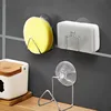 1-3pcs Stainless Steel Drain Rack Suction Cup Cleaning Cloth Shelf Dish Drainer Sponge Holder Sink Kitchen Organizer Accessories 2