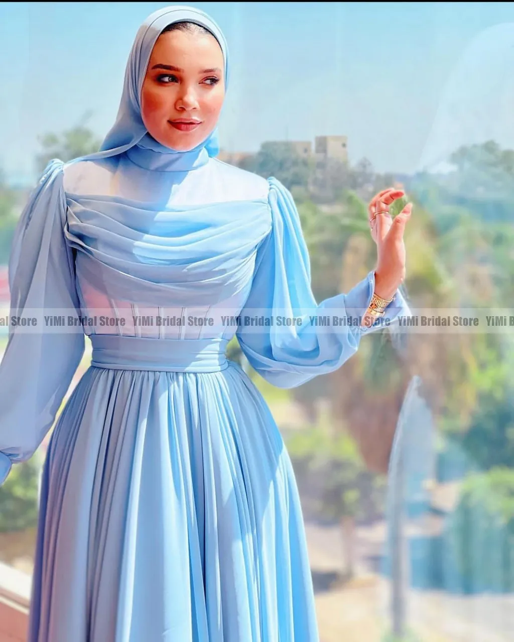 Mariee Voilee Robe De Mariage Hijab Simple Robe Mariee Hijab