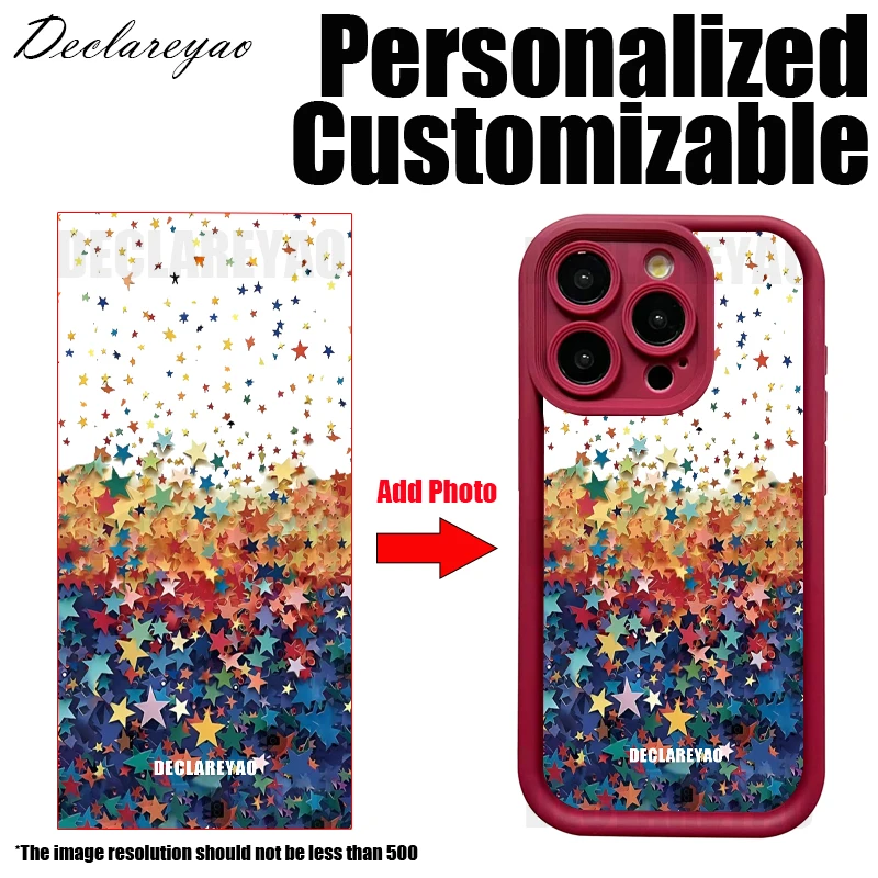 Personalisierte DIY individuelle Foto individuelle Hülle für Apple iPhone 16 Pro Max 15 14 Plus 13 12 Mini 16e Cover Bild Silikon weich – Detail 4