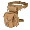 Men's Tactical Drop Leg Bag Multifunctional Waist Pack Adjustable Thigh Belt Hiking  Sports Cycling Waterproof Nylon Camping Bag 3