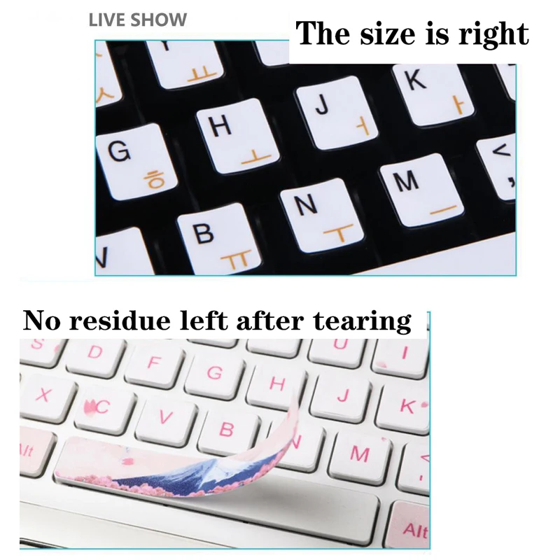 Keyboard Stickers English Pegatinas Teclado Case for Gaming Laptop Notebook  Accessories Anime Cartoon Cute Keyboard Protector - AliExpress