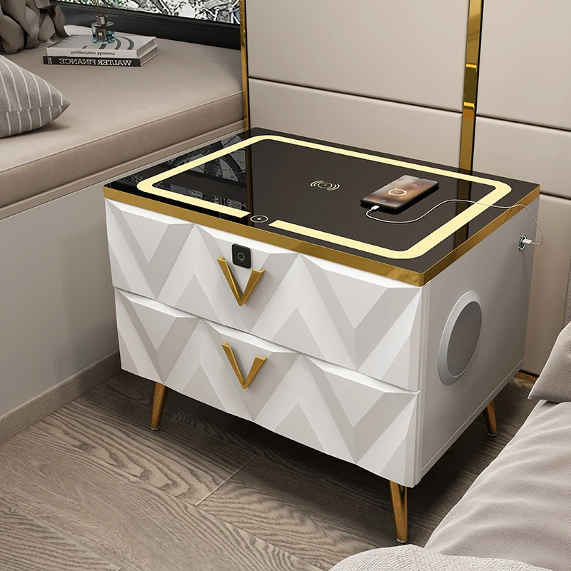 

Rattan Bed Side Nightstands Dressers Laden Smart Console Nightstands Mobiles Laden Mesa Auxiliares Livingroom Furniture Set