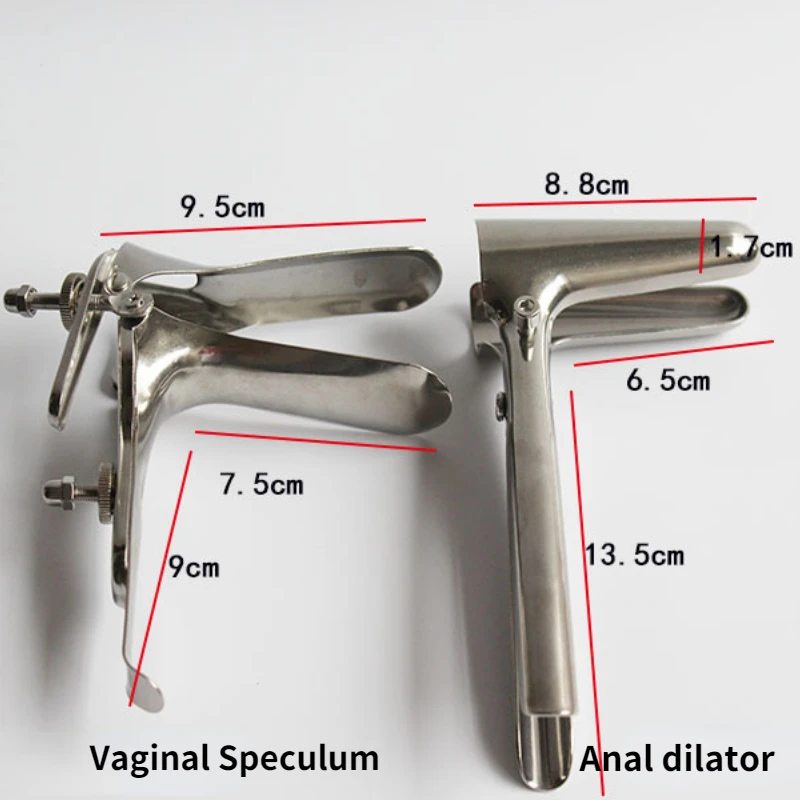 Stainless Steel Vagina Anus Expansion Anal Plug Vaginal Speculum Anal Trainer BDSM Insertion Erotic Sex Toys For Men Women