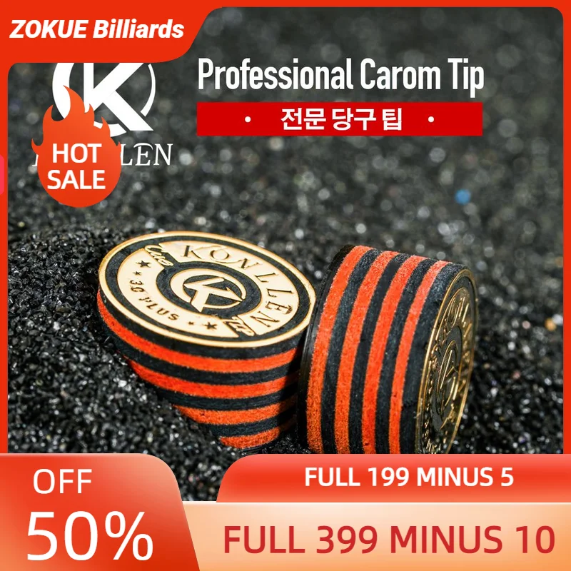 Konllen 3 Cushion Carom Cue Tip 3C Plus Pro-Tip 14Mm Punte Per Stecca Da Biliardo Biliardo Libre Cue Accessori Da Biliardo Professionali