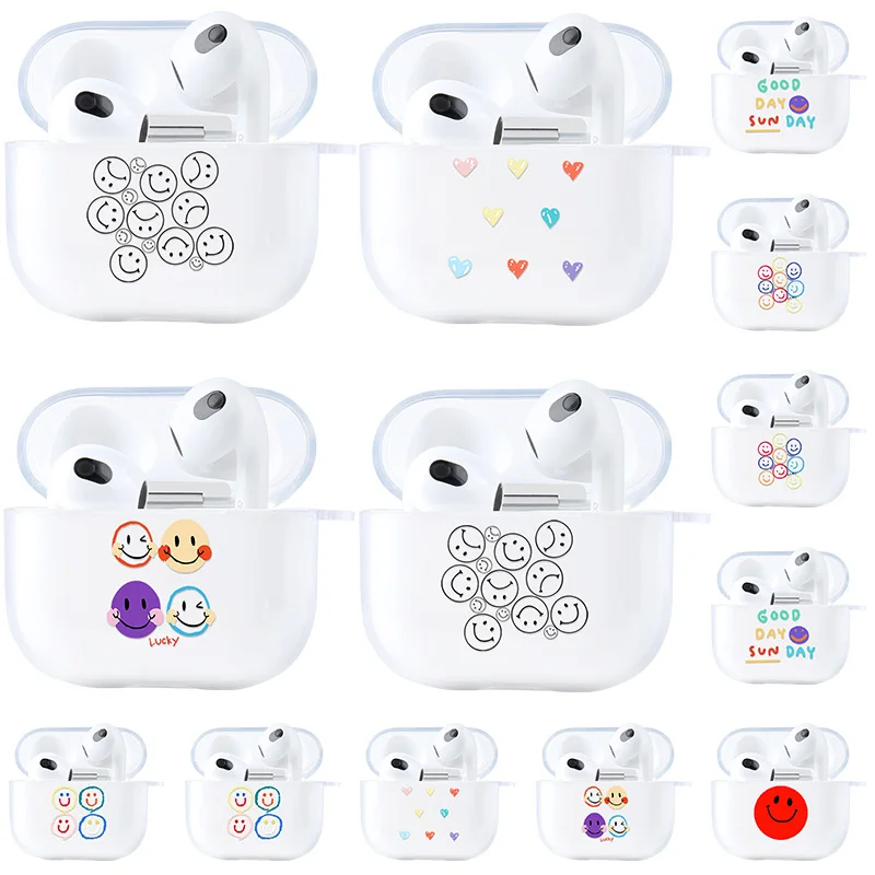 Hard PC Case For Airpods 2 Painted Transparent Fashion Design