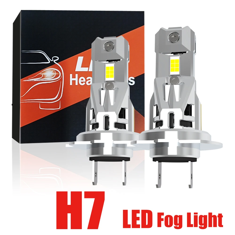 2x 캔버스 오류 없는 H7 LED 헤드라이트 6000K 안개등 다이오드 램프 전구 12v 자동차 주행등 골프 7 4 6 Mk7 5 Gti Mk5용