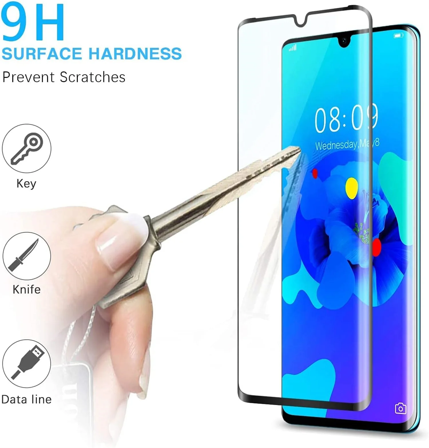 High-Definition Full Coverage Anti-Drop Tempered Glass Screen Protector