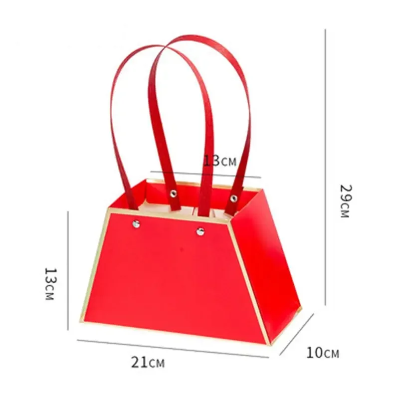 Wedding Party Valentine's Day Rose Flower Gift Box Carry Bag Flower Box Portable Bouquets Packaging Basket Storage Party Gift Bags Gift Boxes Flower Bags