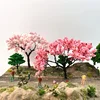 Scene model tree peach tree cherry tree micro-landscape garden rockery landscaping sand table DIY manual model material 2