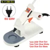 NEWACALOX 20W EU Plug Hot Melt Glue Gun with Free 1pc 7mm Glue Stick Industrial Mini Guns Thermo Electric Heat Temperature Tool 5