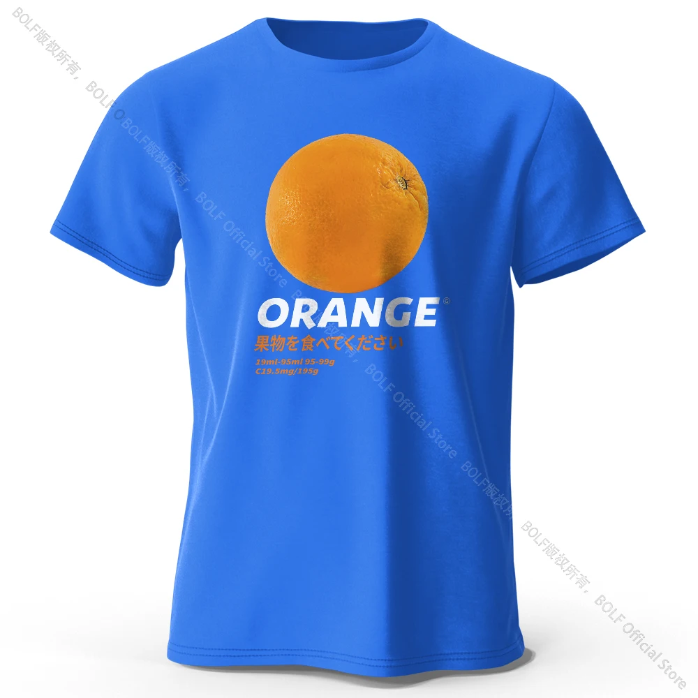 Fresh & Vibrant Orange Fruit Print T-Shirt - Soft & Comfortable Pure Cotton Summer Top