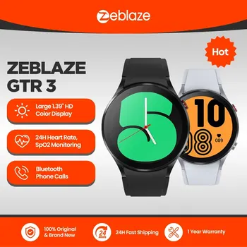 Zeblaze GTR 음성 통화 손목 온도 시계 얼굴, 70 가지 스포츠 모드, 3 스마트 워치, 남녀공용