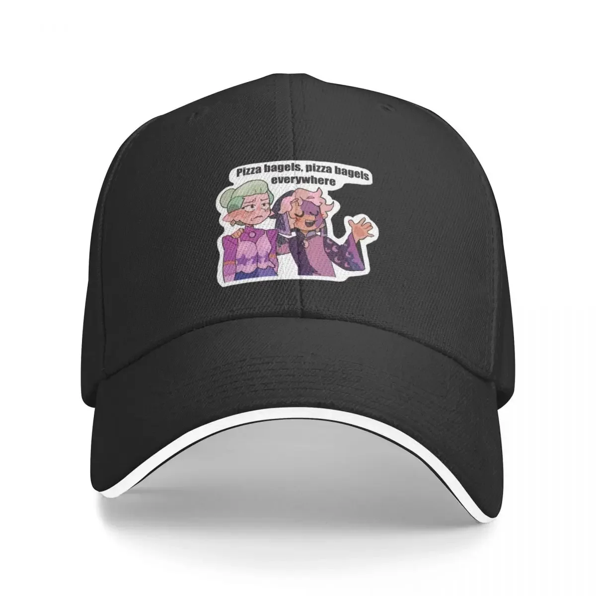 

The Collector and His Pizza Bagels Baseball Cap Beach Bag beach hat Golf Hat Caps Male Women's