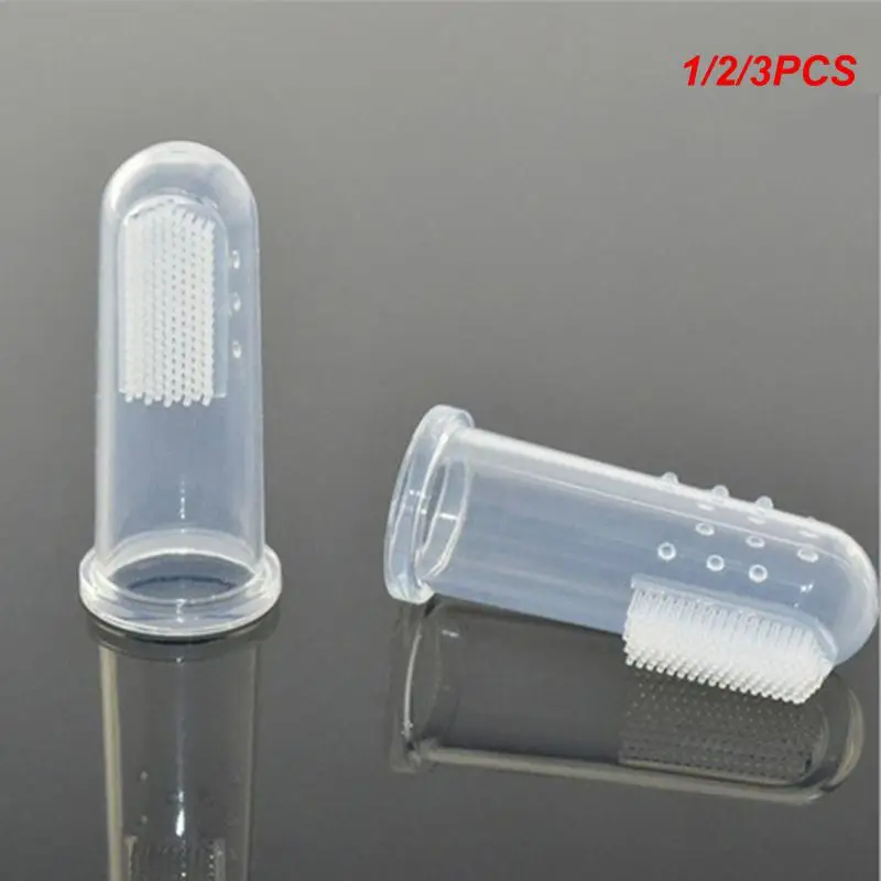 1/2/3 Pz Vendita Calda Morbido Pet Finger Spazzolino Teddy Dog Brush Alitosi Tartaro Cura Dei Denti Cane Gatto Pulizia Forniture Morbide