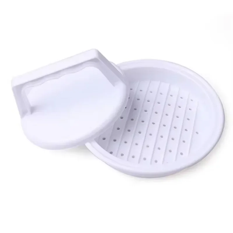 1 Set Round Shape Hamburger Press Food-Grade Plastic Hamburger Meat Beef Grill Burger Press Patty Maker Mold Mould Kitchen Tool