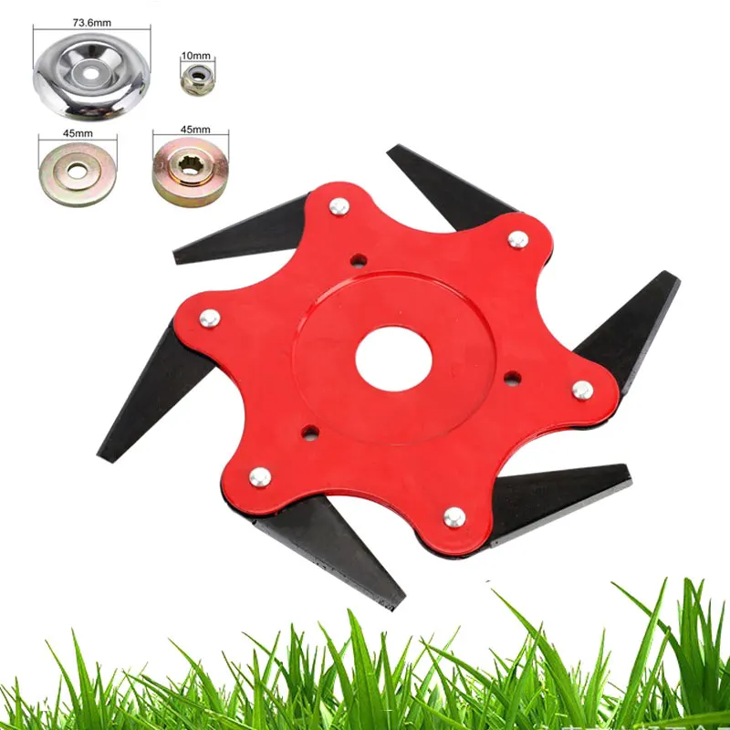6BladesCutterHeadGrassTrimmerBrushWeedBrushCuttingHeadGarden