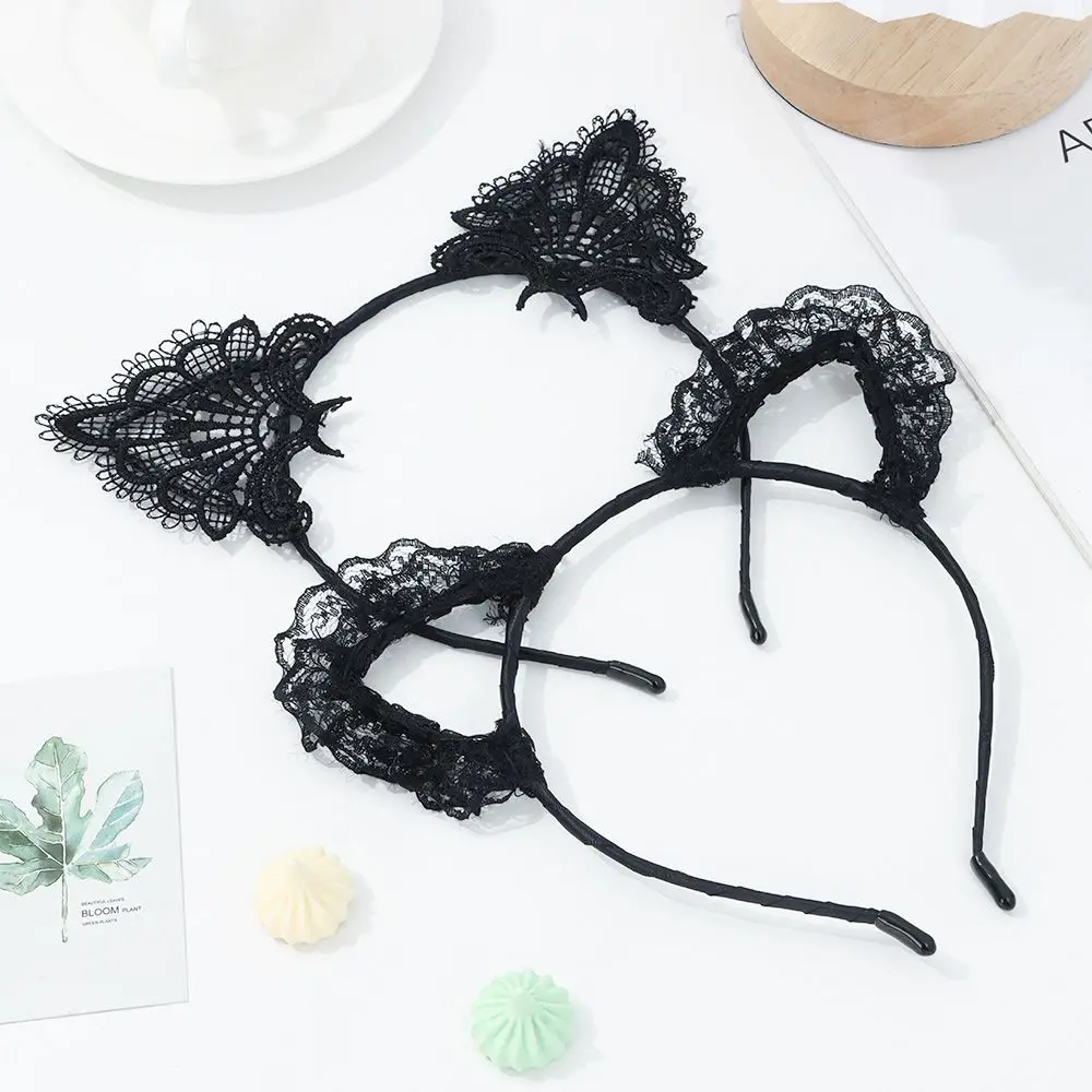 Description Picture 6 of itemAdult Teens Lace Masquerade Fancy Dress Hairband Hair Accessories Cosplay Headwear Cat Ear Headband
