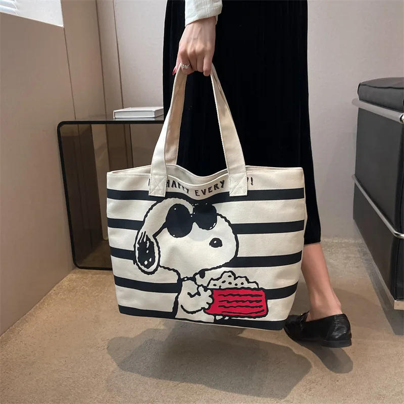 canvas bag Snoopy Cartoon Student Tote