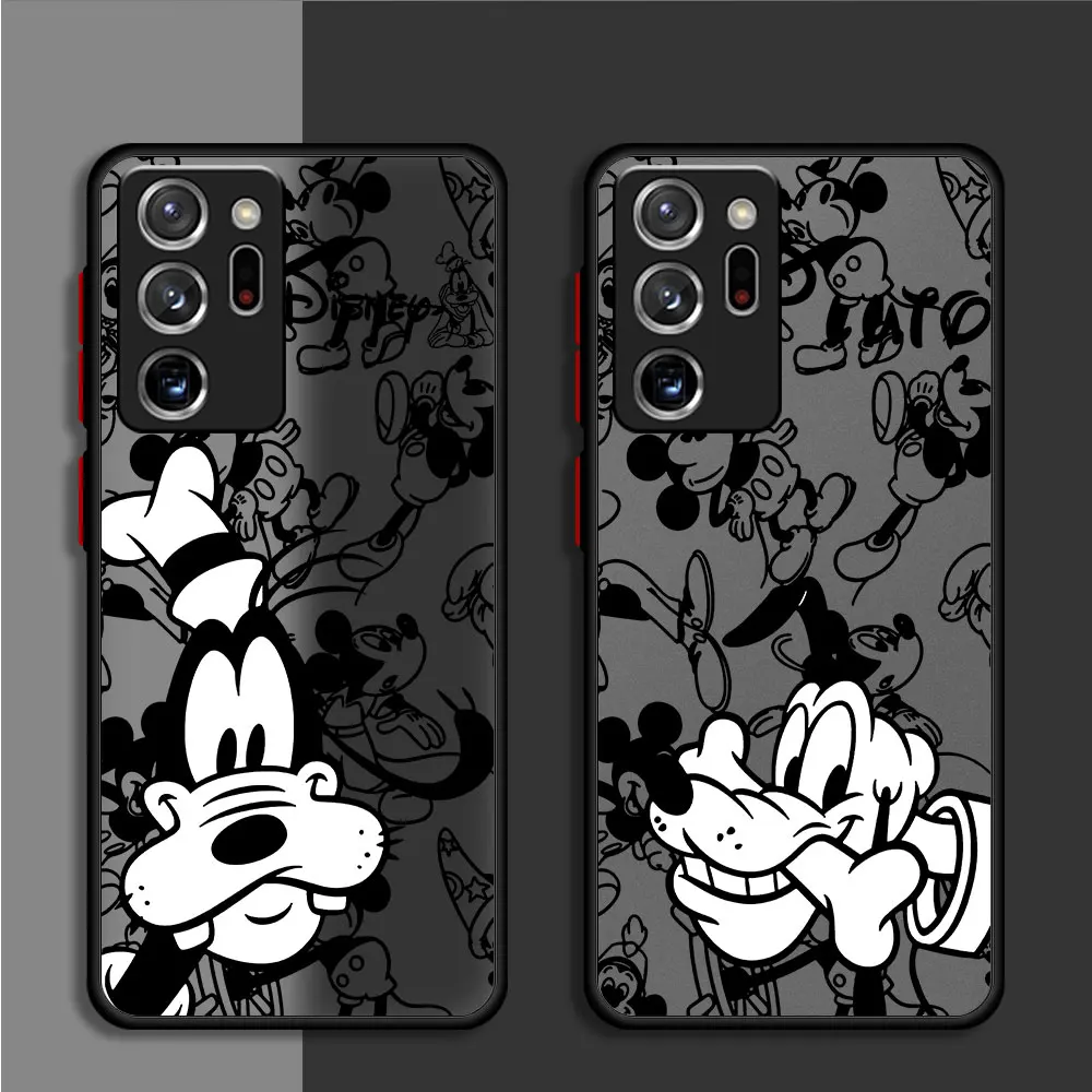 Custodia Disney Mickey Minne Pluto Per Samsung Galaxy S23 S21 Note 10 8 9 S20 S22 Note 20 Ultra 10 Plus S22 Cover Antiurto Trasparente