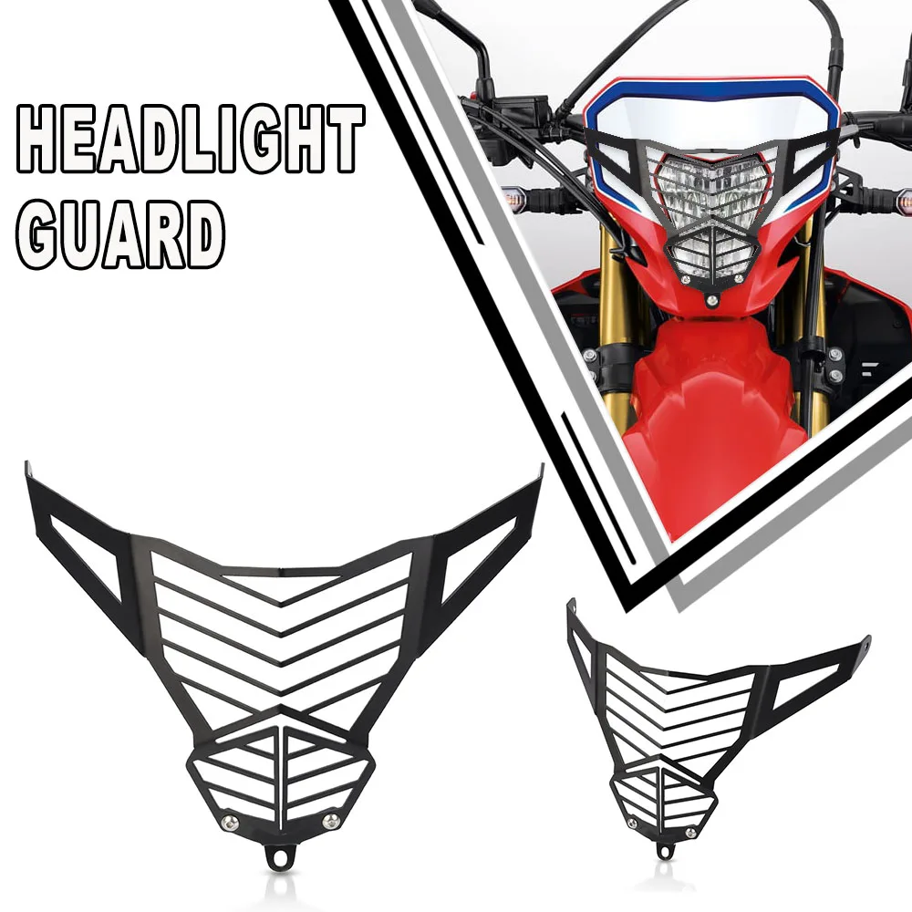 

23 For Honda CRF250L CRF300L 2021 2022 2023 CRF 300L CRF 250 L CRF 250 300L Motorcycle Headlight Guard Grille Protector Cover