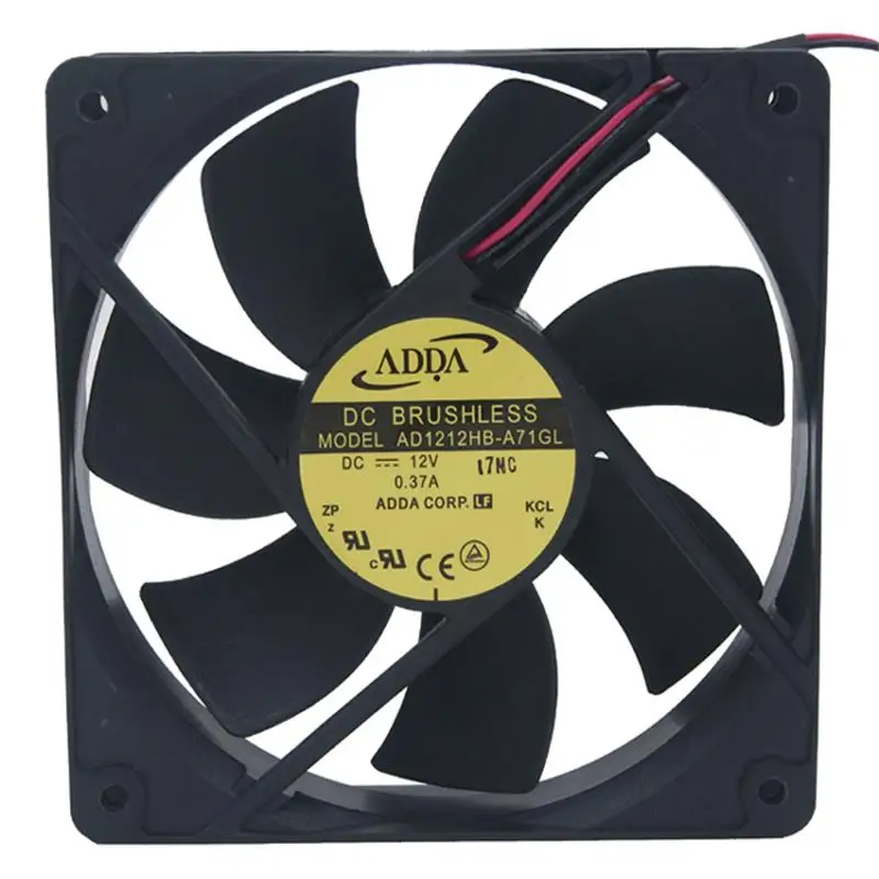 

Cooling Server Fan For ADDA 12025 12cm 12v 0.37A AD1212HB-A71GL 120*120*25mm