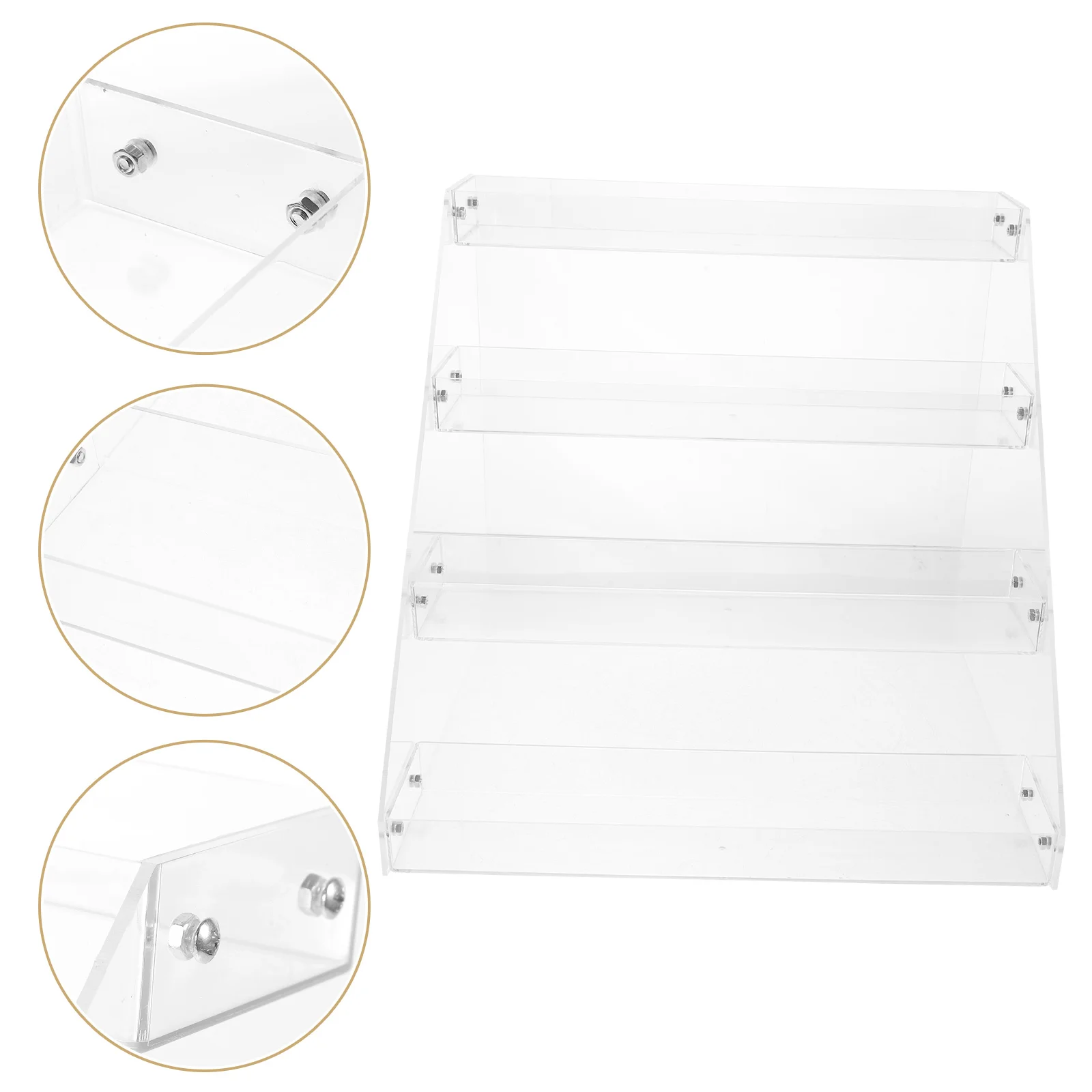 

Retail Display Racks Transparent Juice Shelves Commercial Acrylic Snack Storage Beverage Shelf
