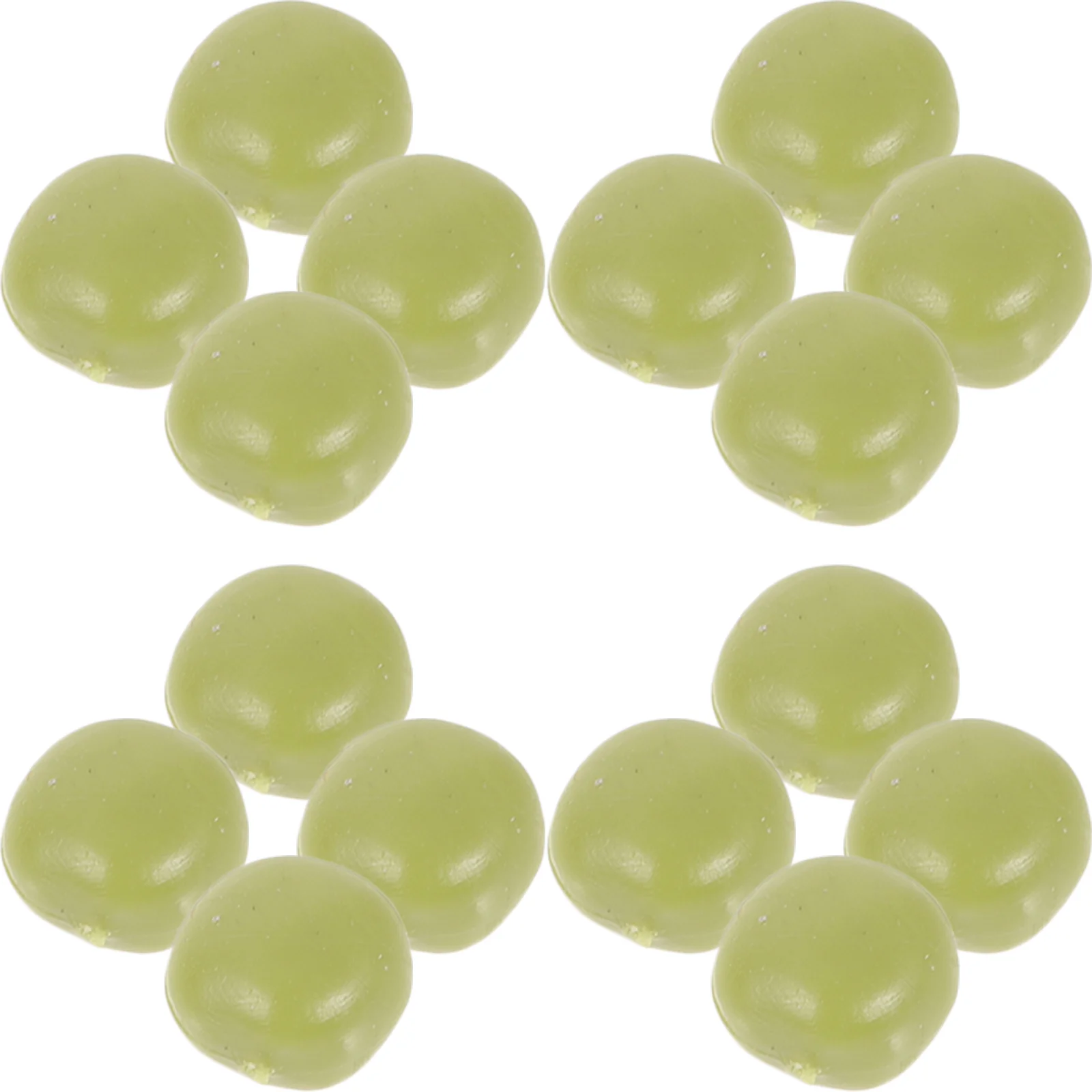 100 Pcs Artificial Pea Simulated Soybean Models Lifelike Vegetable Realistic Fake Ornaments Modeling Vegetables Prop Food