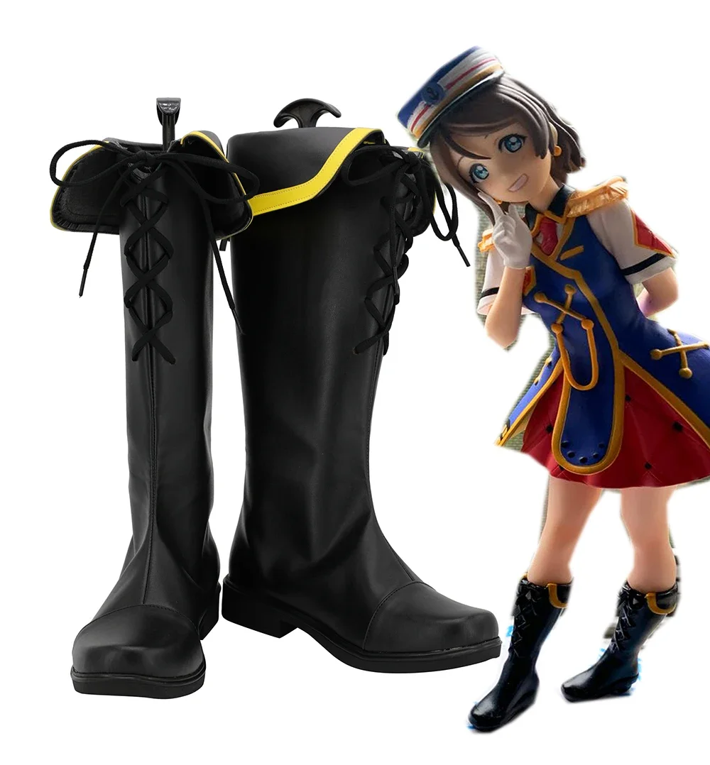 anime-lovelive--custom-made-cosplay-botas-para-meninas-e-meninos-sapatos-pretos-festa-feliz-trem-sonhador