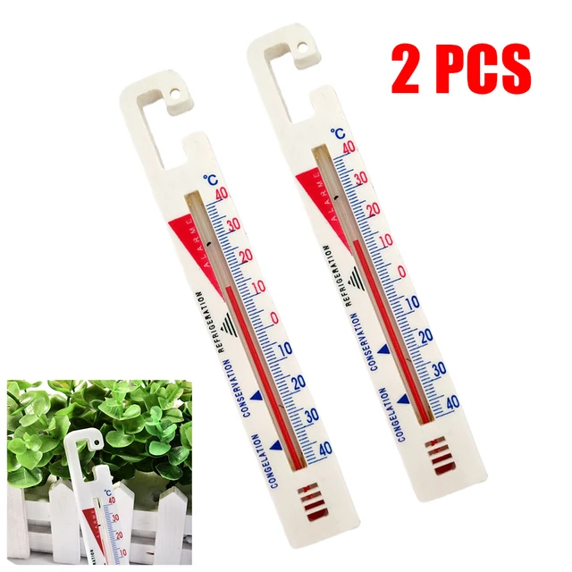 Practical analogue fridge and freezer thermometer