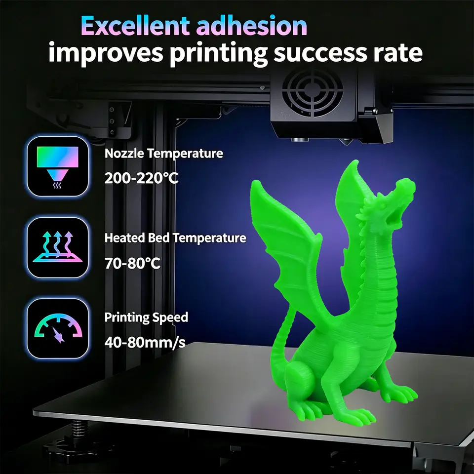 DIY Christmas Gift, 1.75mm PLA Luminous 3D Printer Filament, 200g(0.44L）Spool, Glow in the Dark, for Most FDM Printers image 6